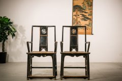 黑漆官帽椅